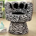 PAUS SWIVEL ACCENT CHAIR ZEBRA CM-AC6806ZB